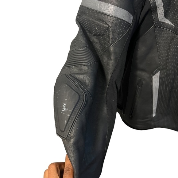 Cortech Apex Mens Leather Motorcycle Jacket Black, Size 2XL, Made In Pakistan - Picture 4 of 16